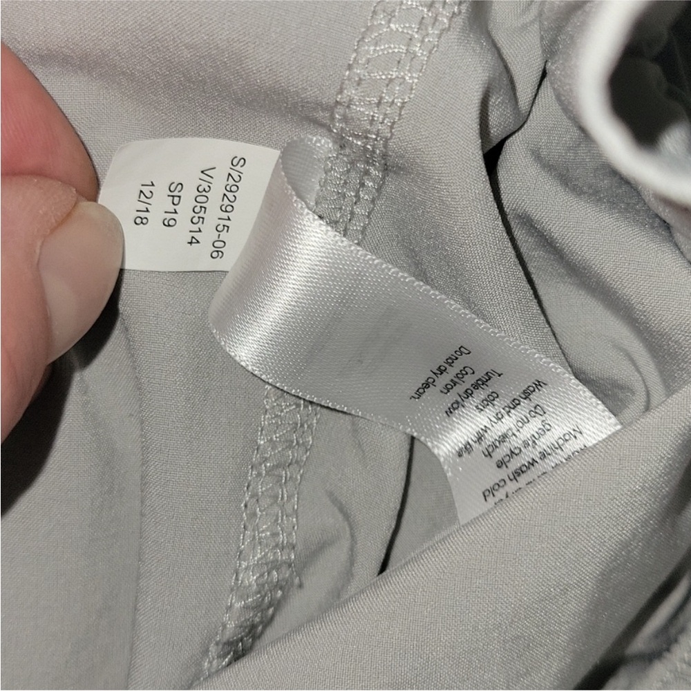 Athleta Gray Tie-Waist Pants - Picture 6 of 7